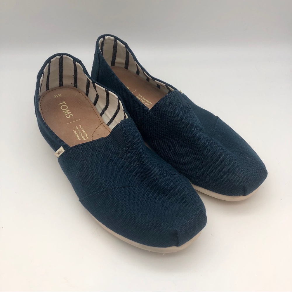 Toms Navy Blue slip on loafers